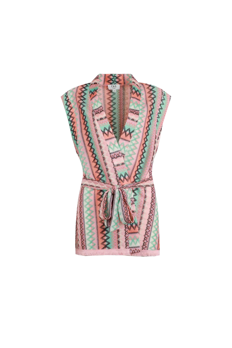 Allison gilet | Black/Peach