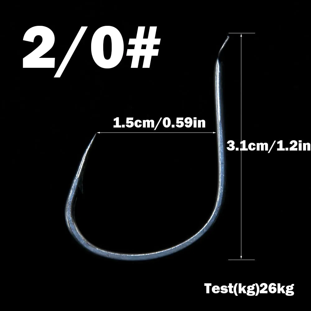 AMYSPORTS 10pcs/Pack Jiging Hook