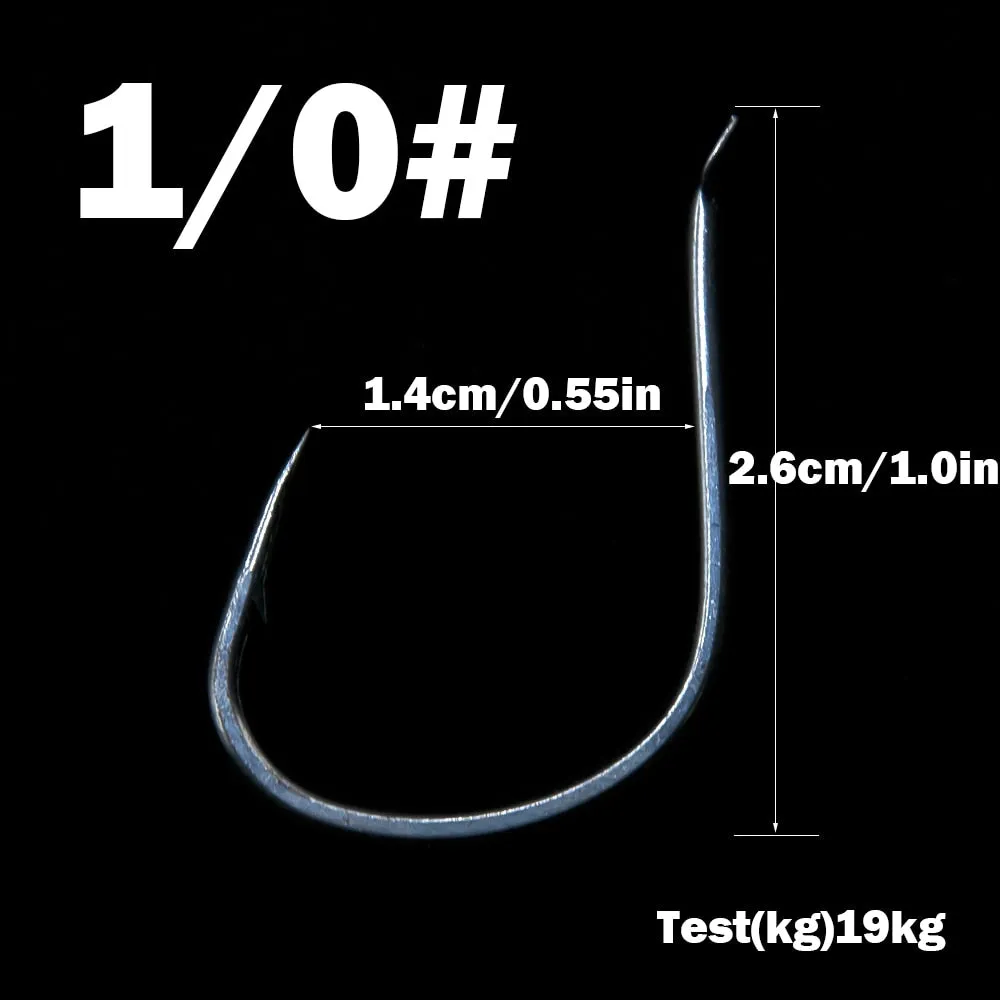 AMYSPORTS 10pcs/Pack Jiging Hook