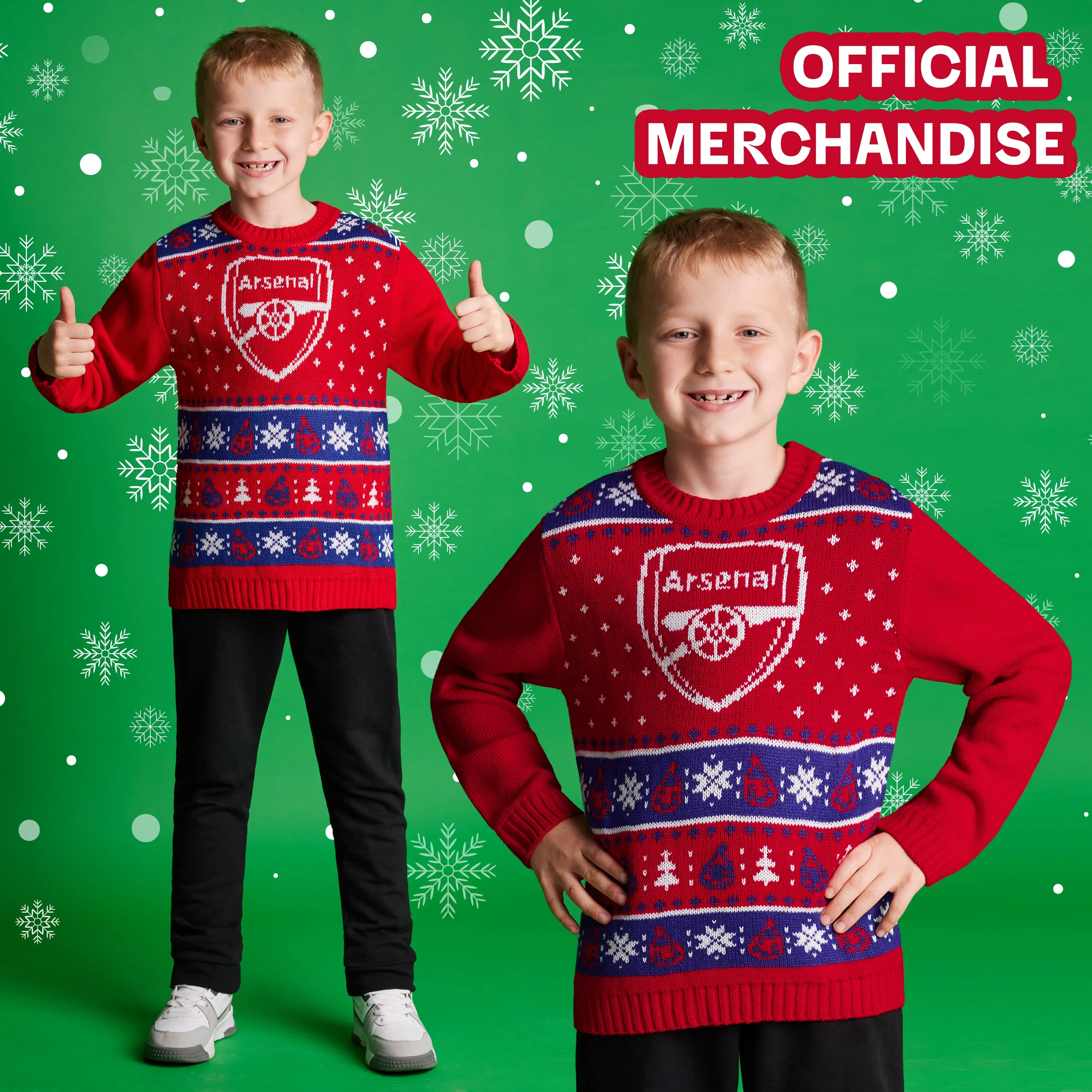 Arsenal F.C. Christmas Jumper Kids & Teenagers