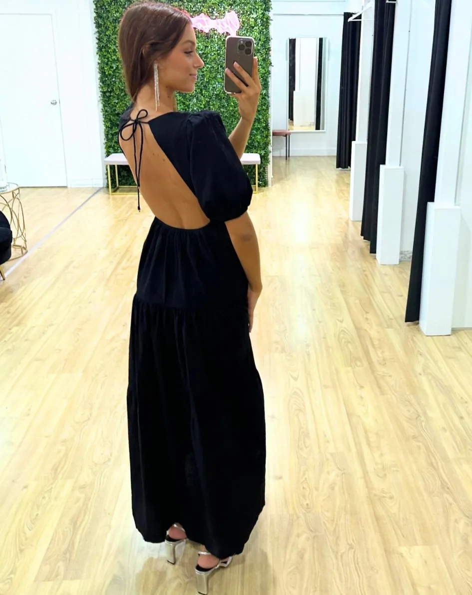 Asha Maxi Dress - Black