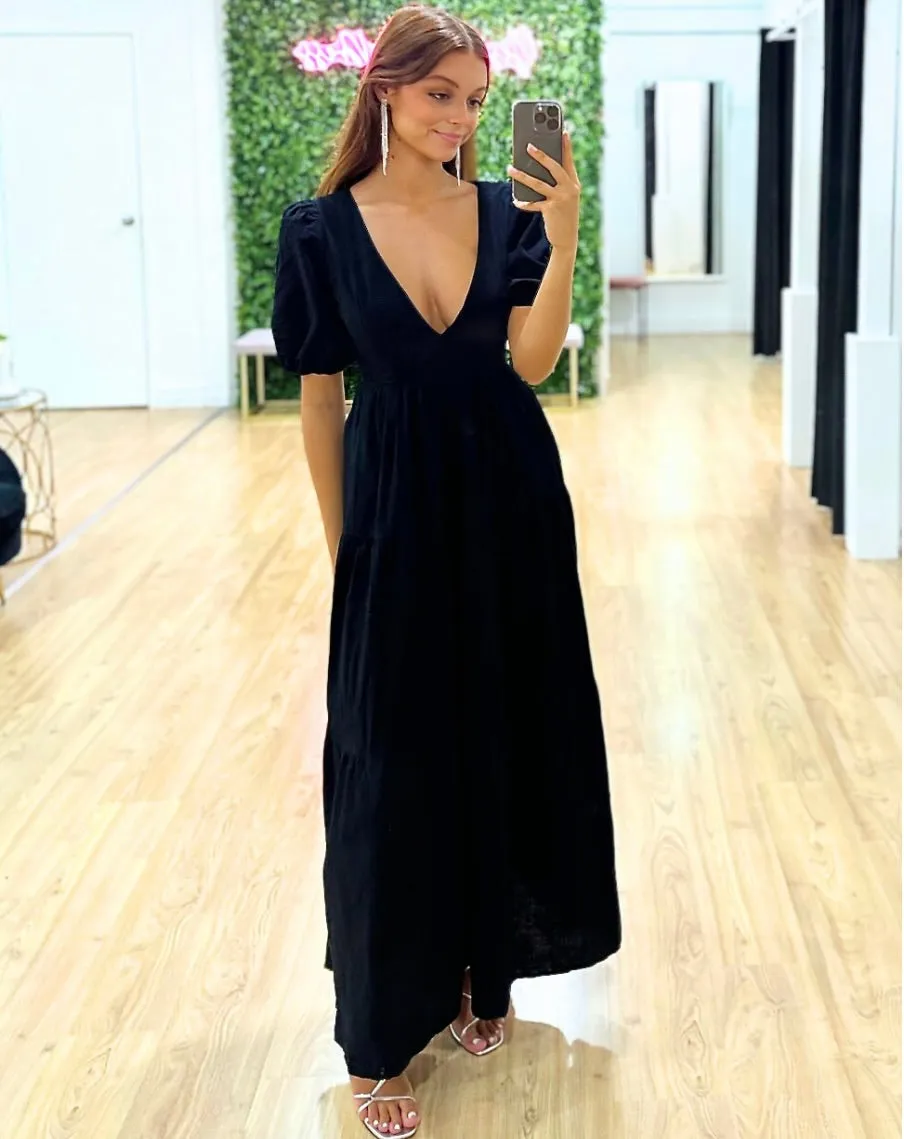 Asha Maxi Dress - Black