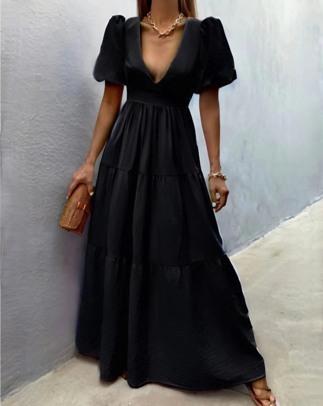 Asha Maxi Dress - Black