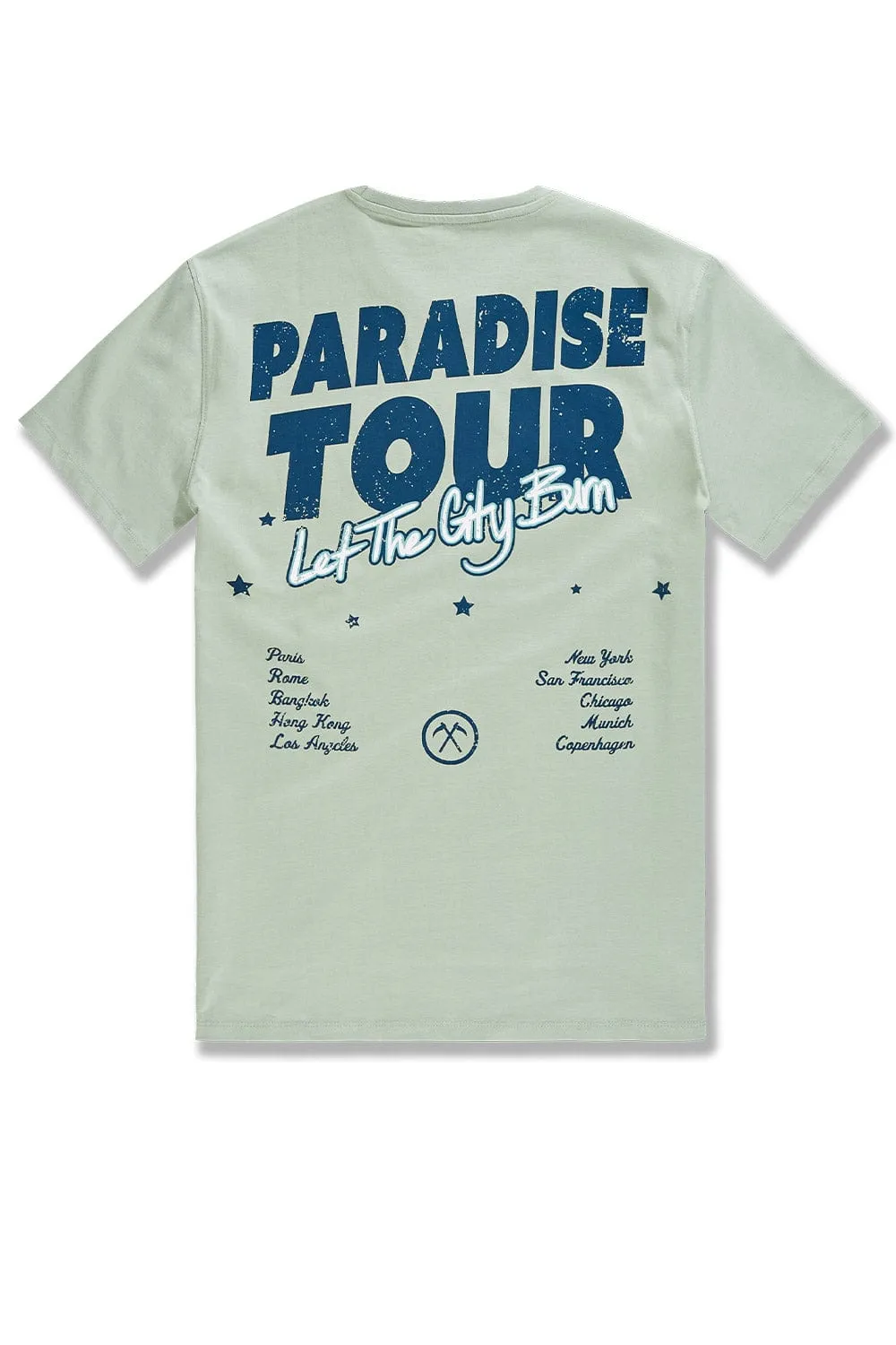 Big Men's Paradise Tour T-Shirt (Light Sage)