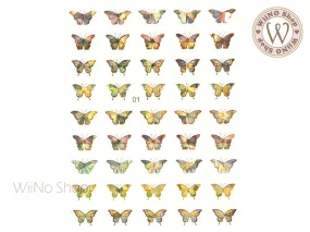 Butterfly Holographic Adhesive Nail Art Sticker - 1 pc (WB01)