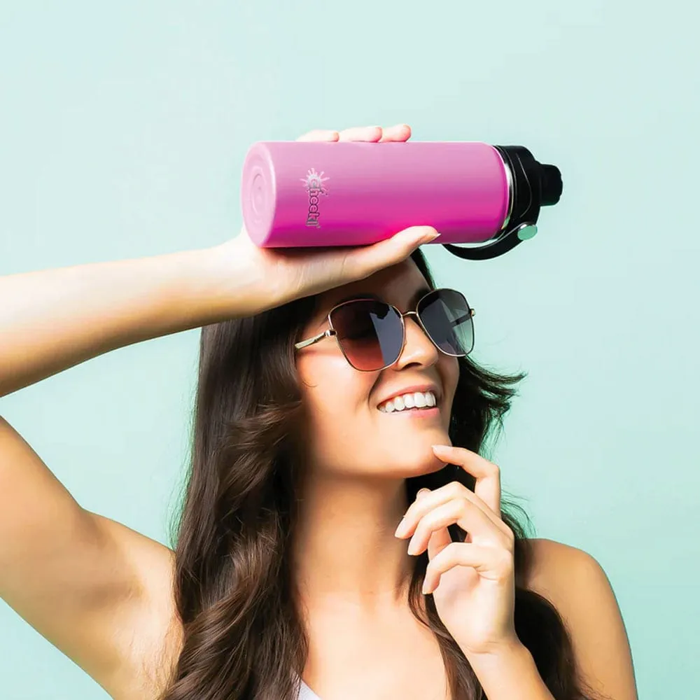 Cheeki 600ml Insulated Adventure Bottle - Magenta