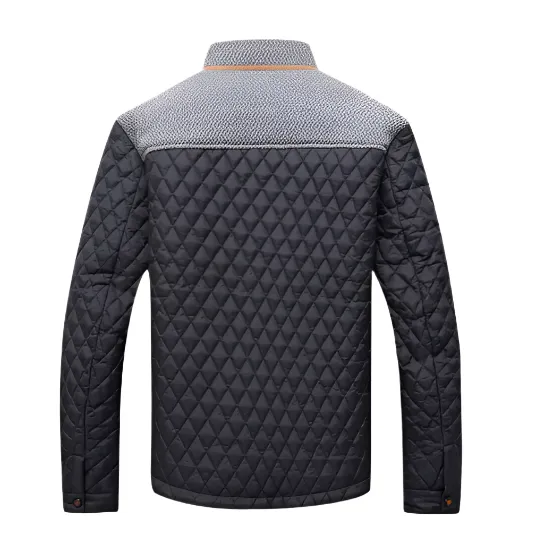 Elegant Men's Quilted Jacket with Insulated Lining