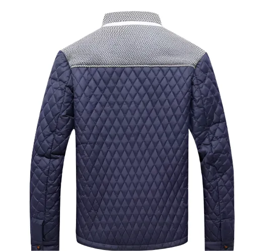 Elegant Men's Quilted Jacket with Insulated Lining