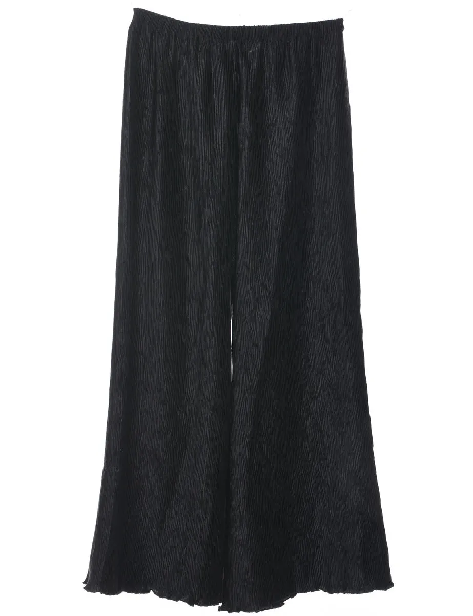 Flared Leg Black Trousers - W28 L26