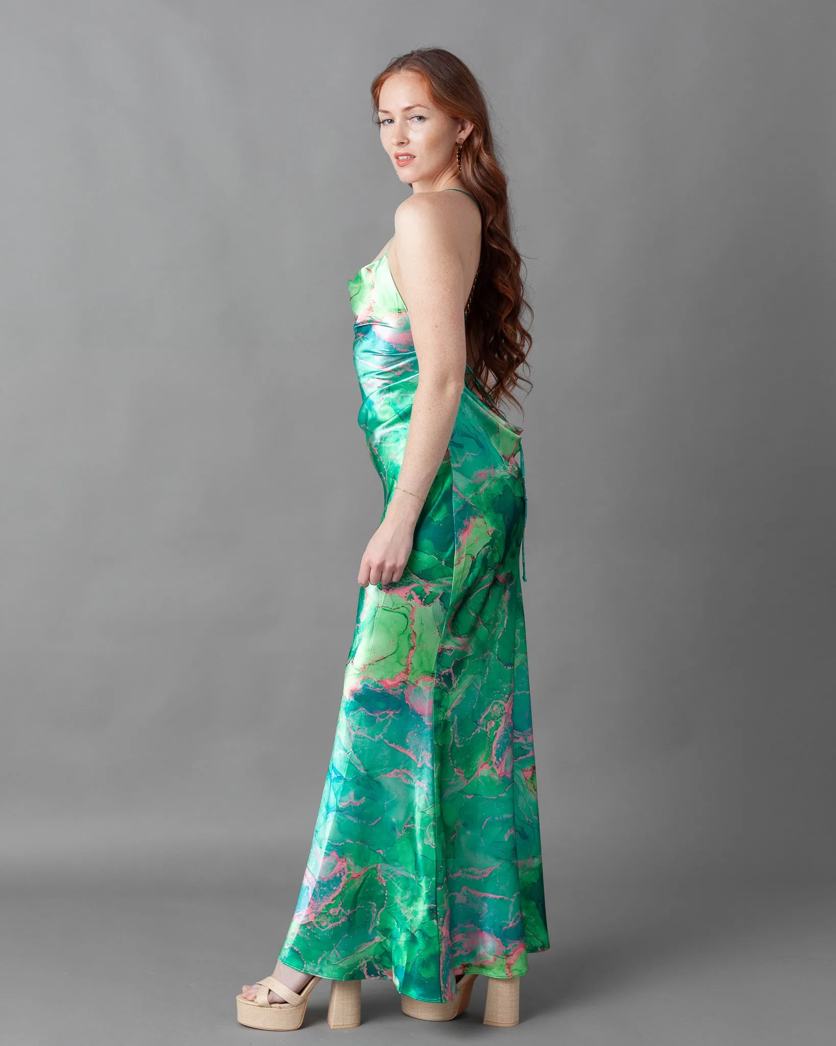 Gosau Chain Slip Maxi Dress