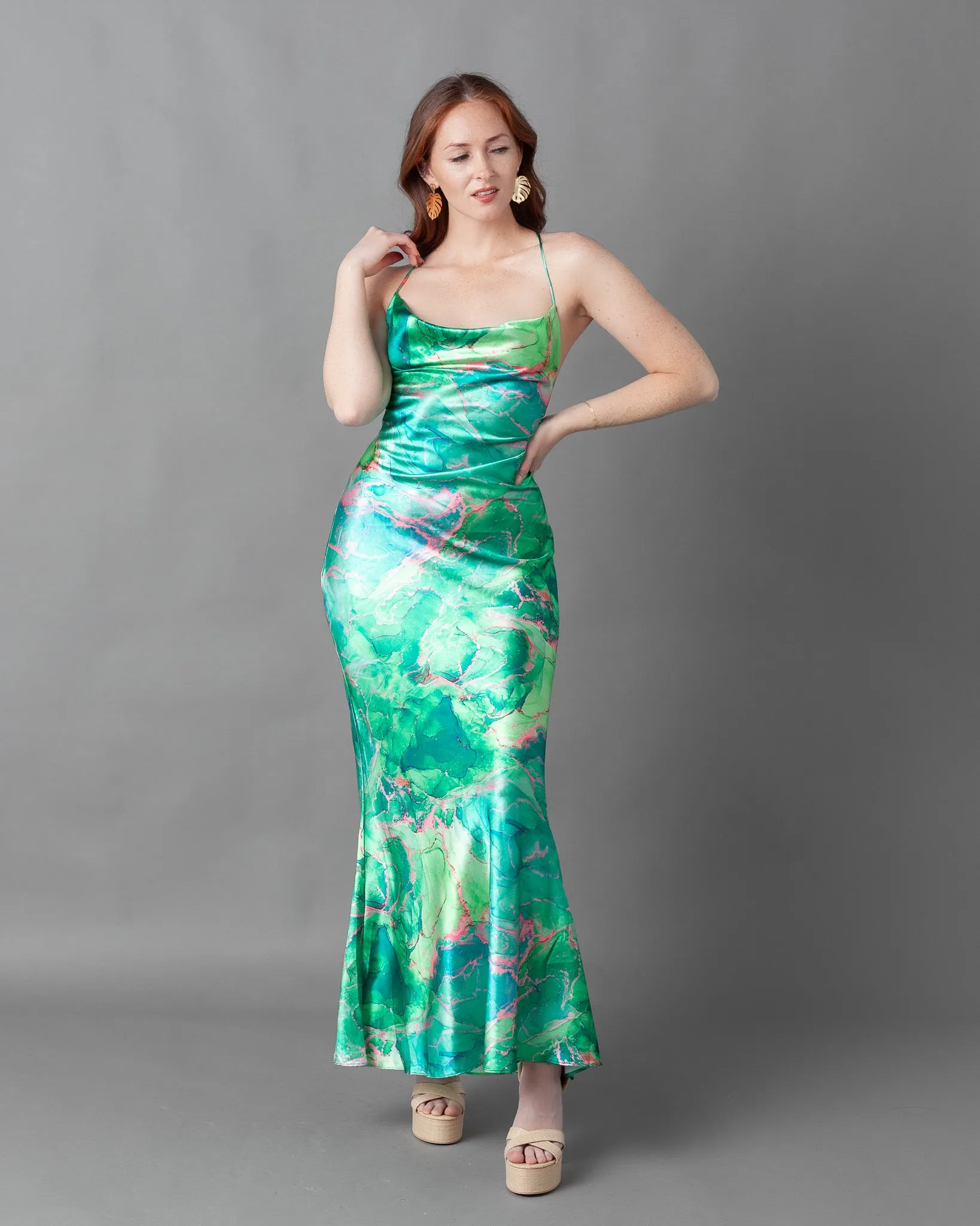Gosau Chain Slip Maxi Dress