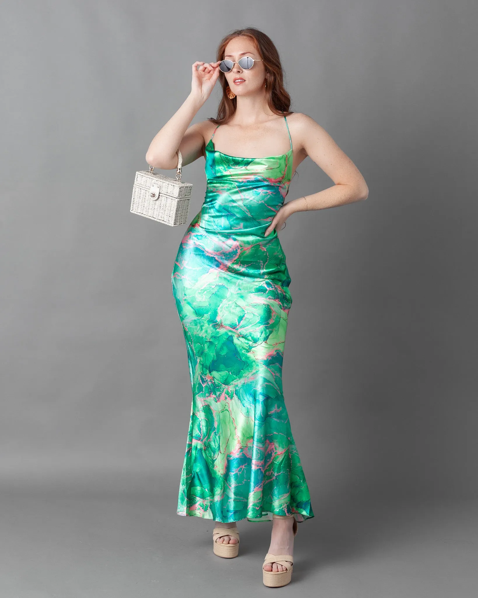 Gosau Chain Slip Maxi Dress