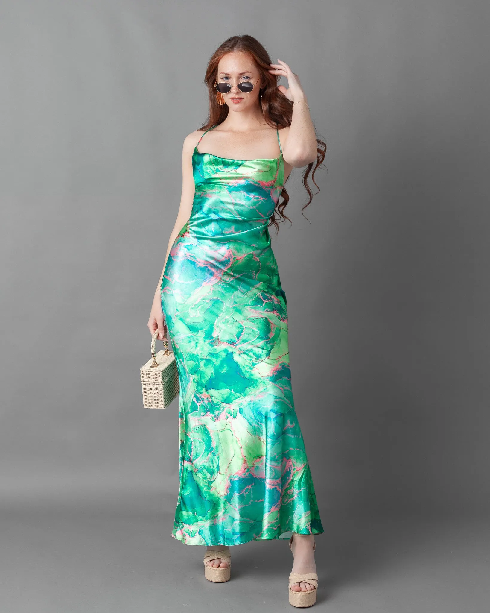 Gosau Chain Slip Maxi Dress