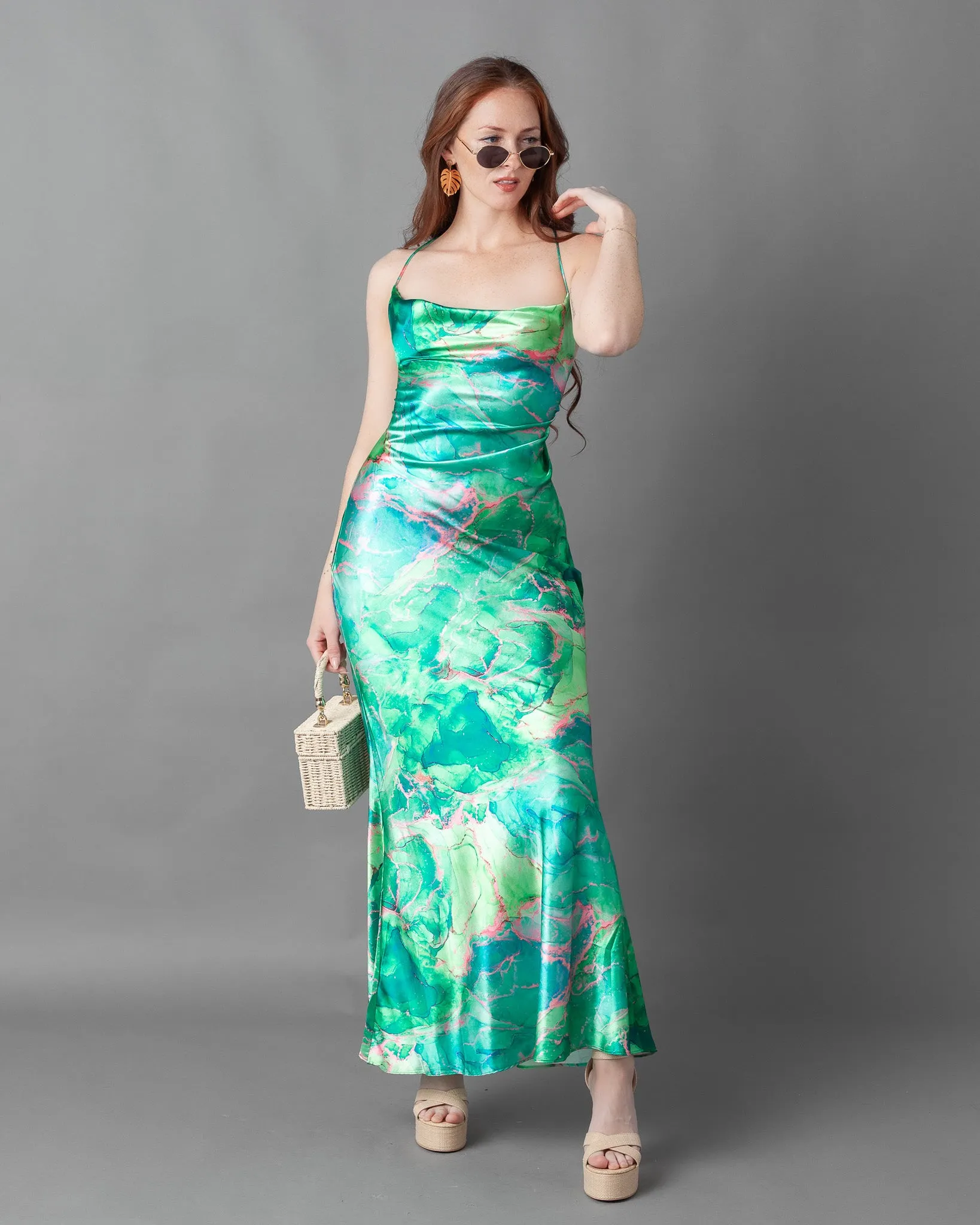 Gosau Chain Slip Maxi Dress