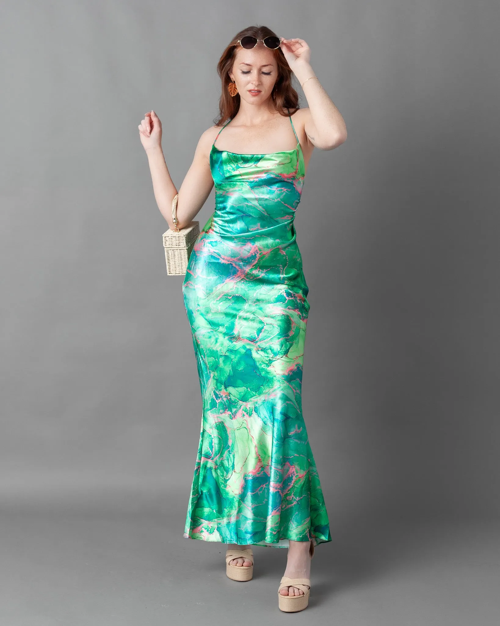 Gosau Chain Slip Maxi Dress