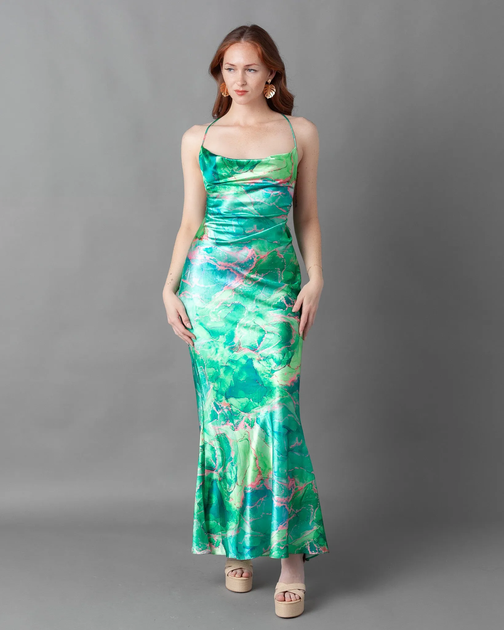 Gosau Chain Slip Maxi Dress