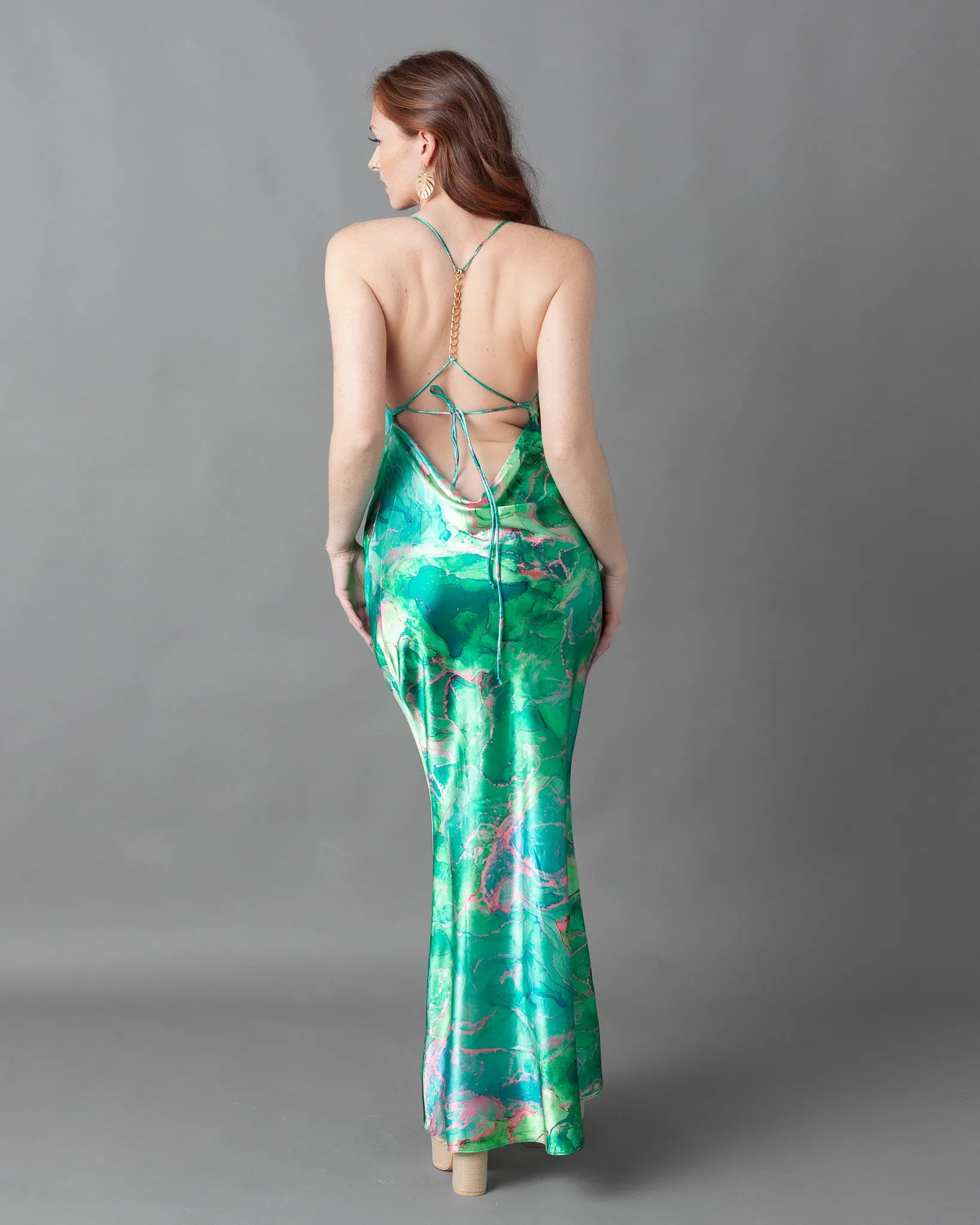 Gosau Chain Slip Maxi Dress