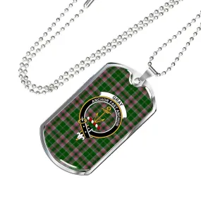 Gray Hunting Tartan Dog Tag