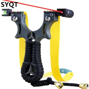 High Quality Resin Laser Hunting Slingshot  Flat Rubber Band Catapult Outdoor Hunting and Competitive Shooting