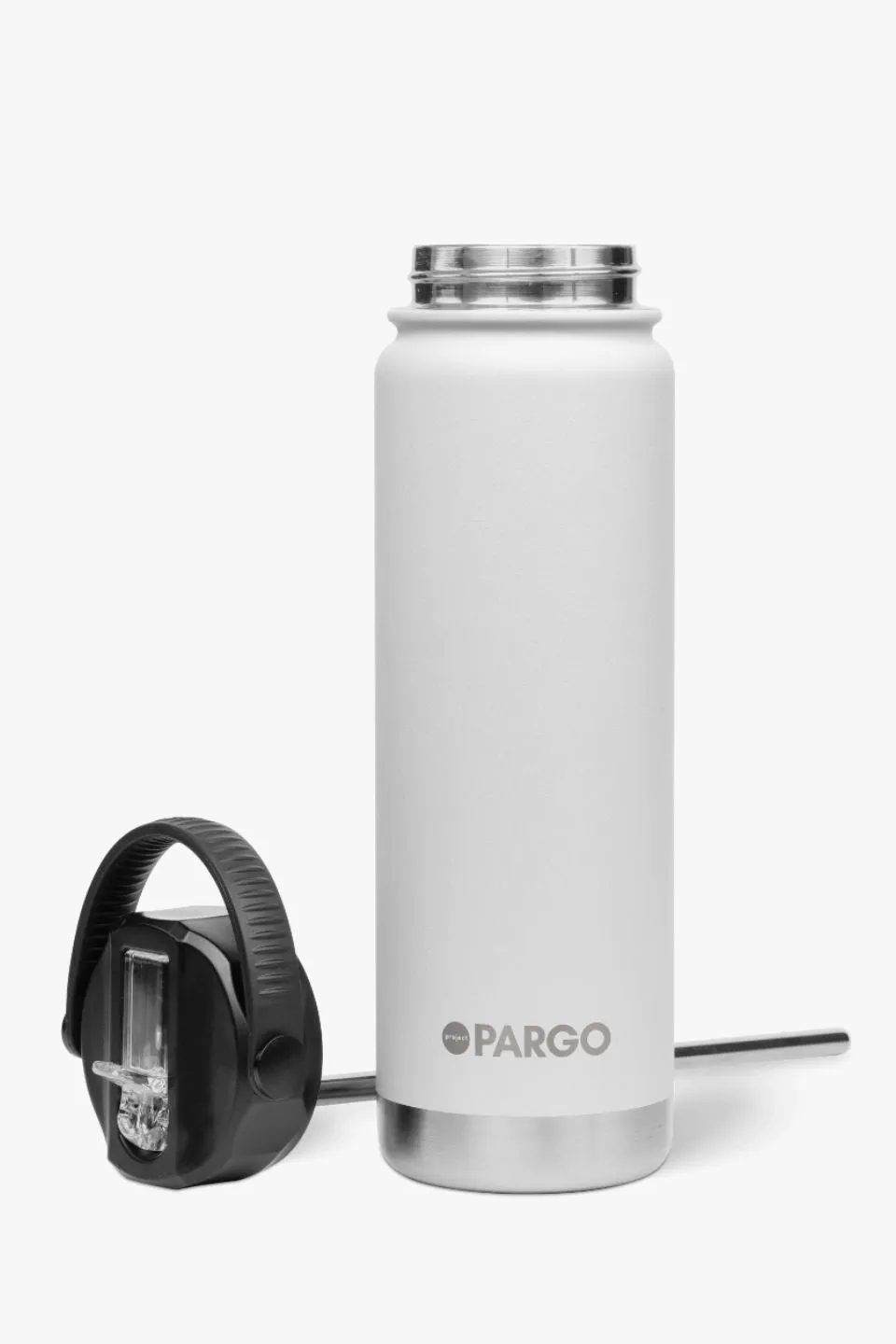 Insulated Bone White 750ml with Straw Lid Bottle