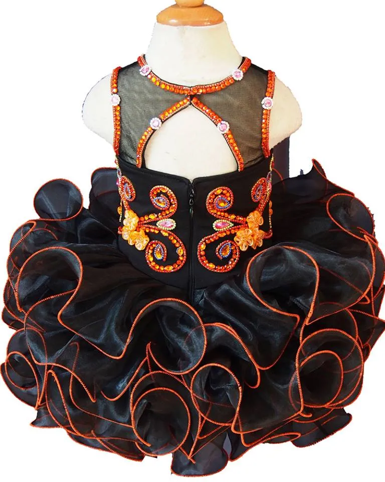 Jennifer Wu Glitz Beaded Bodice Little Miss/Toddler Cupcake Pageant Dress