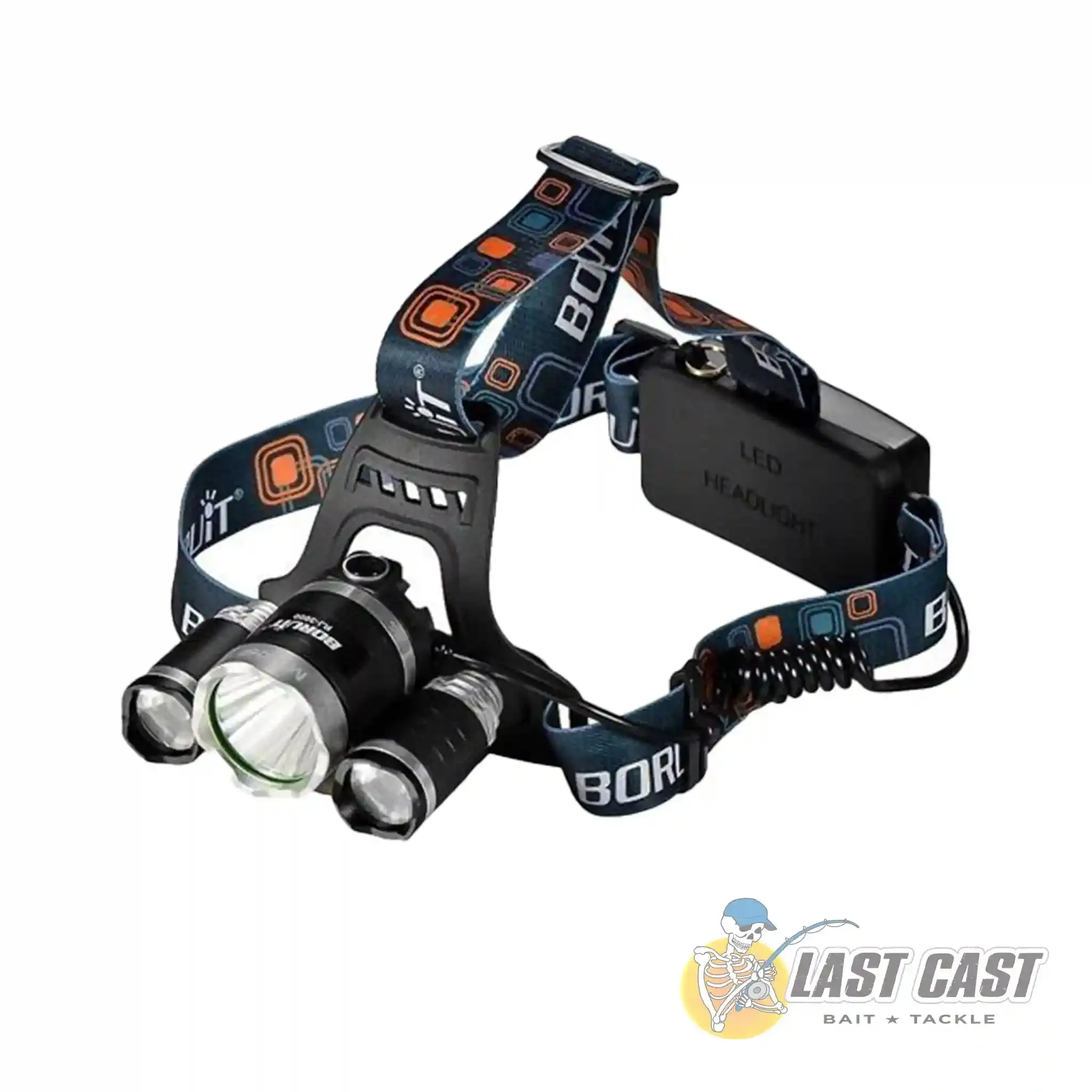 LAST CAST - HIGH POWER 3 LED RECHARGEABLE HEADLAMP