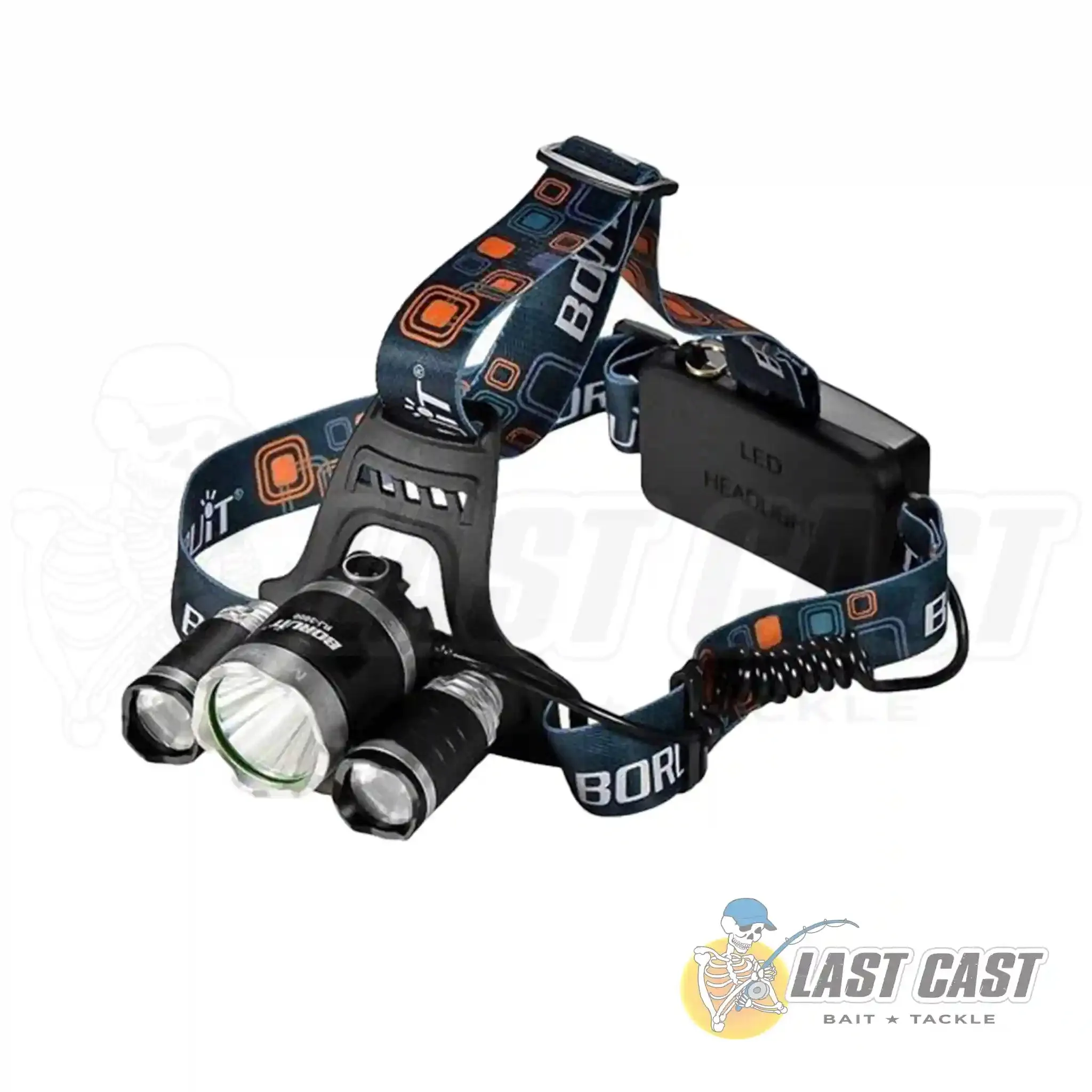 LAST CAST - HIGH POWER 3 LED RECHARGEABLE HEADLAMP