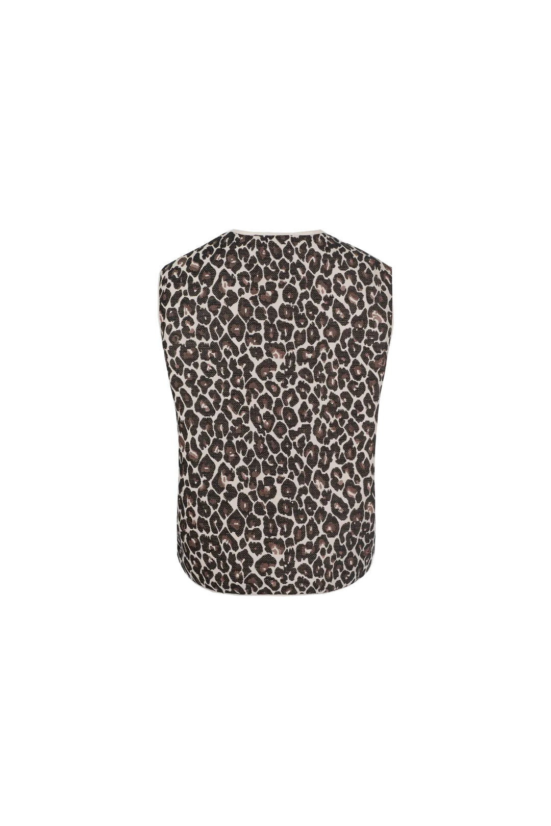 Leontine gilet | Sand/Black