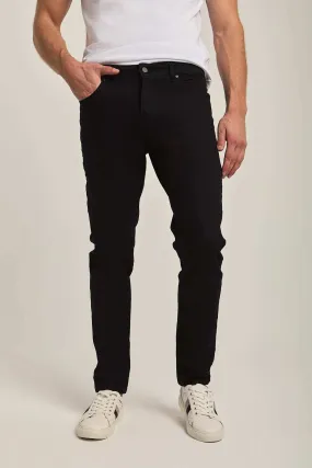 Men Slim Fit Tapered Leg  Jeans - Black