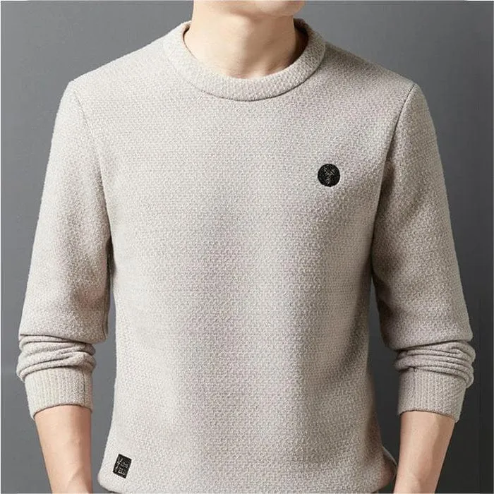 Men's Soft Knitted Jumper with Fleece Lining for Extra Warmth | Ideal for Autumn/Winter