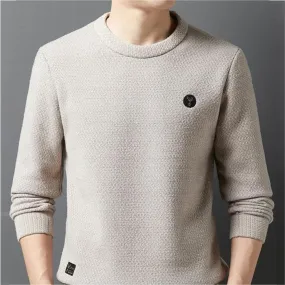 Men's Soft Knitted Jumper with Fleece Lining for Extra Warmth | Ideal for Autumn/Winter