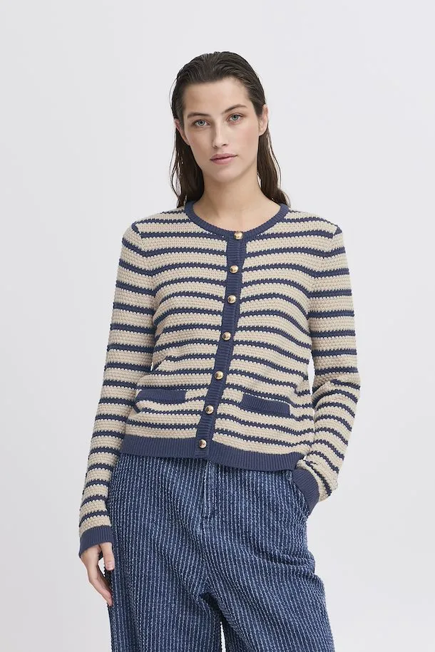Mikala BYoung Stripe Short Cardigan