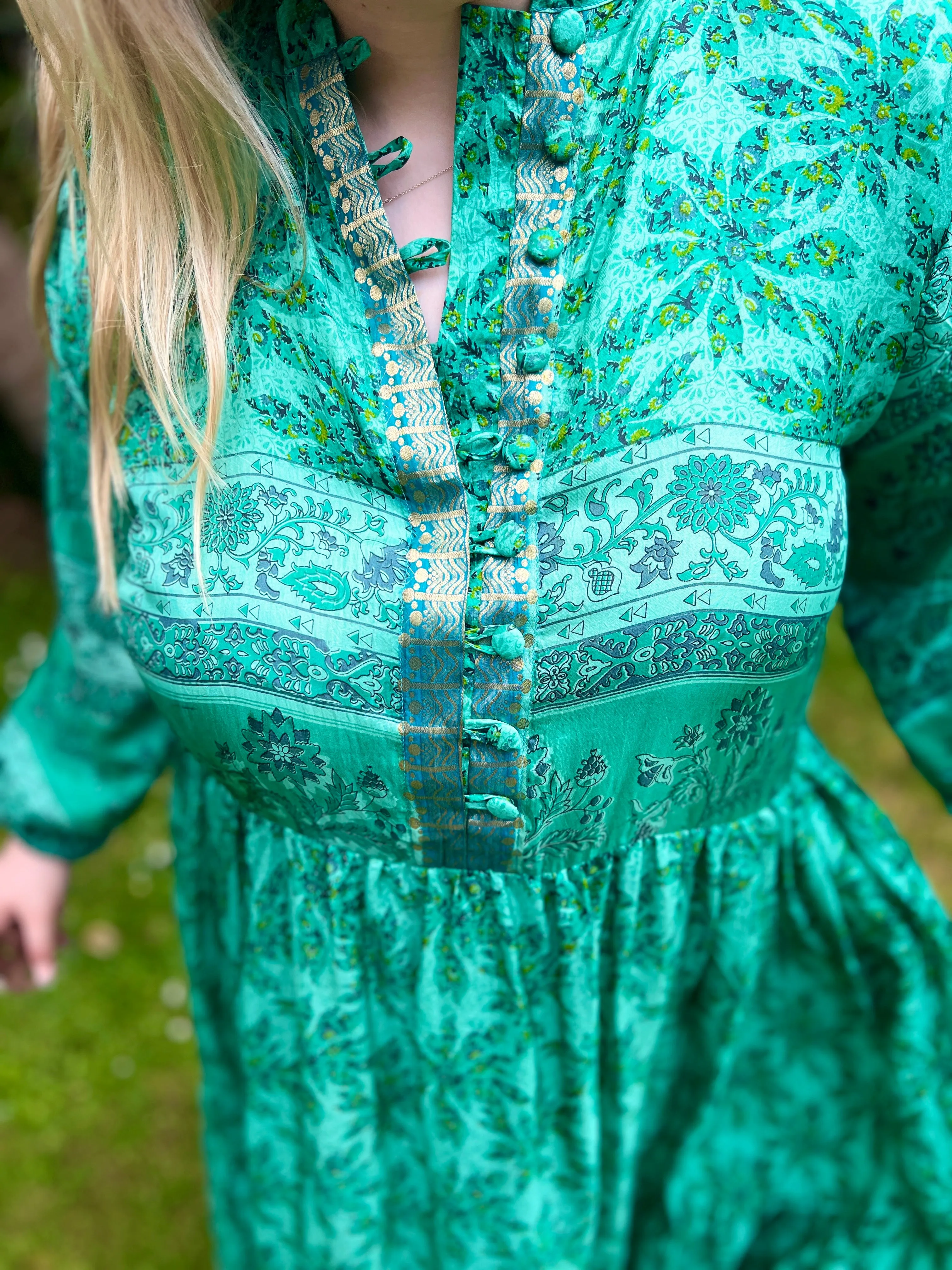 Moonlight Dress - Turquoise green (M)
