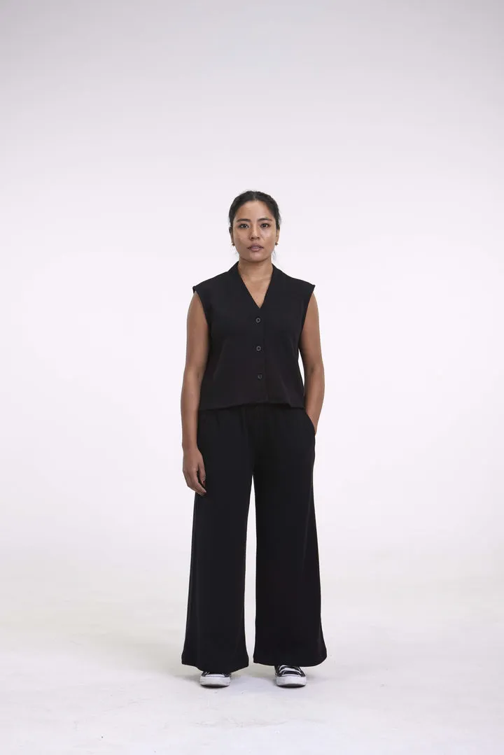 Nuru Vest black waffle | ARNIKO
