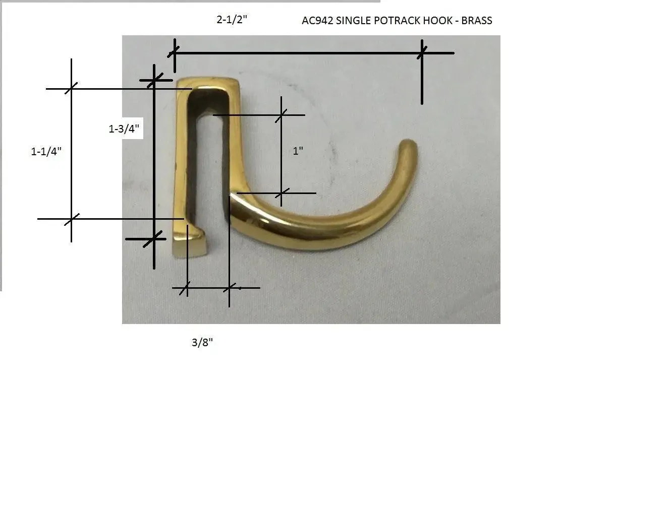 Single Pot Rack Hook