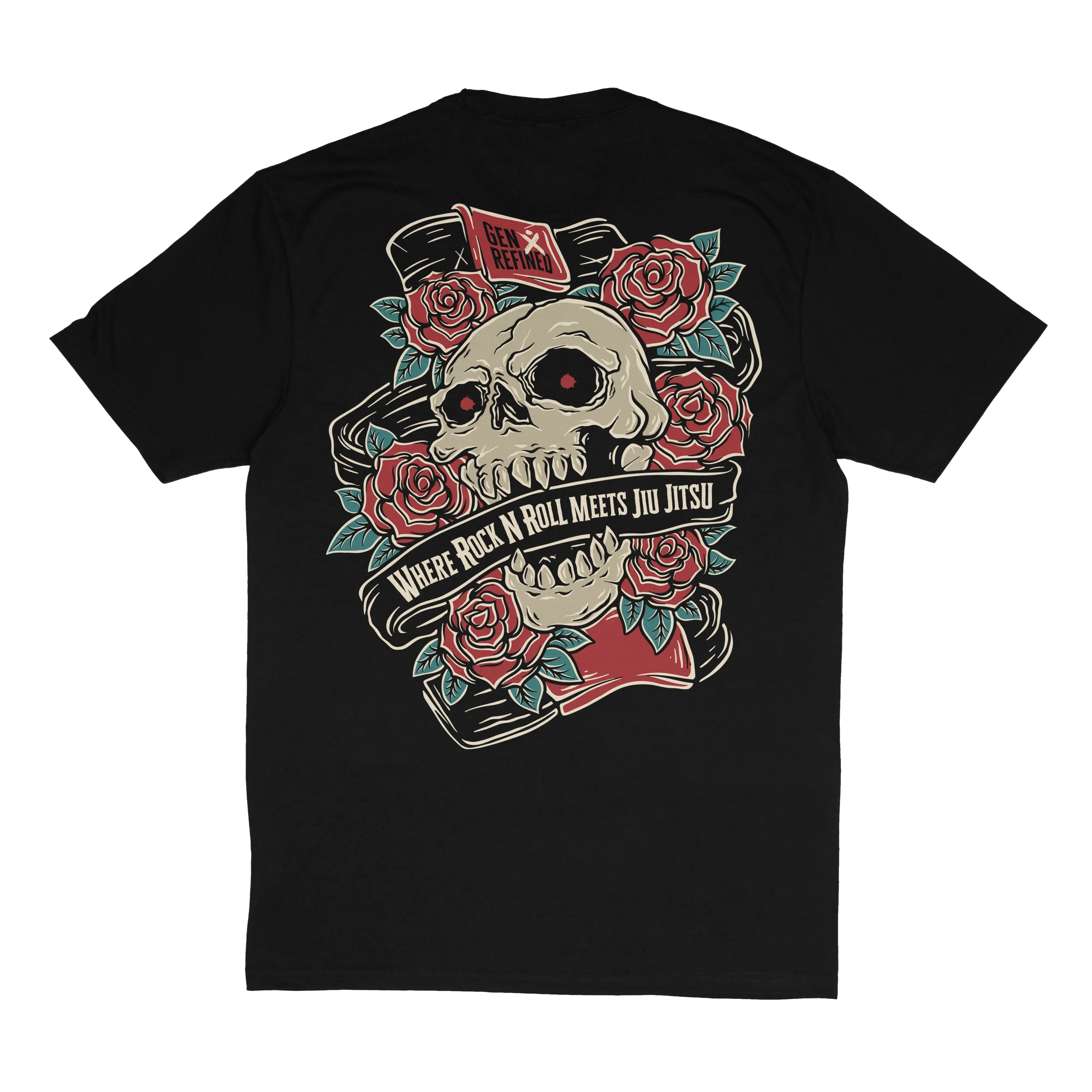 Skull & Roses - Tri blend T-Shirt