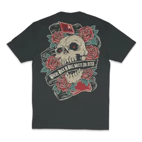 Skull & Roses - Tri blend T-Shirt