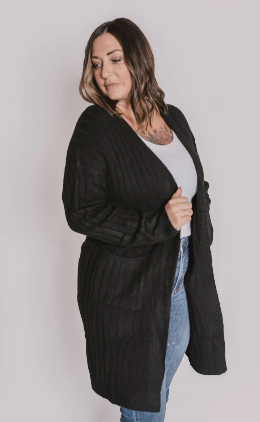 The Go To Black Cardigan