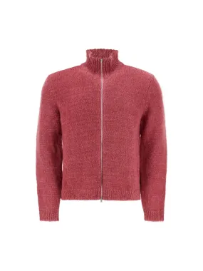 Turtleneck Mohair Cardigan