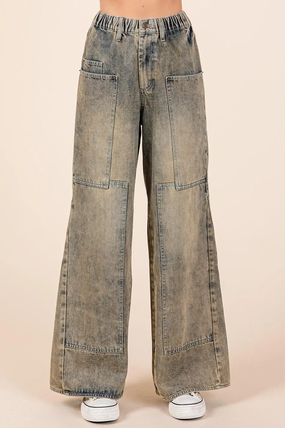 Washed Denim Jeans