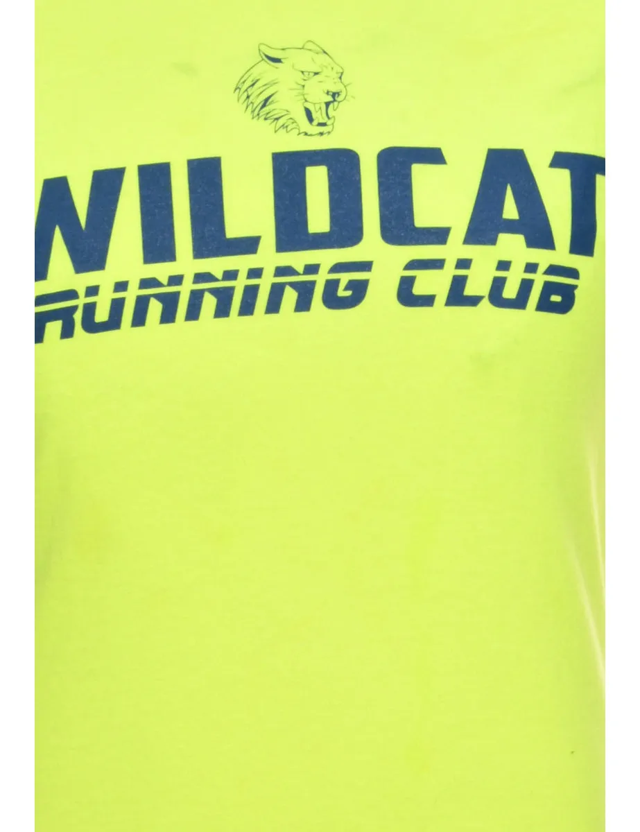 Wildcats Lime Green Sports T-shirt - M