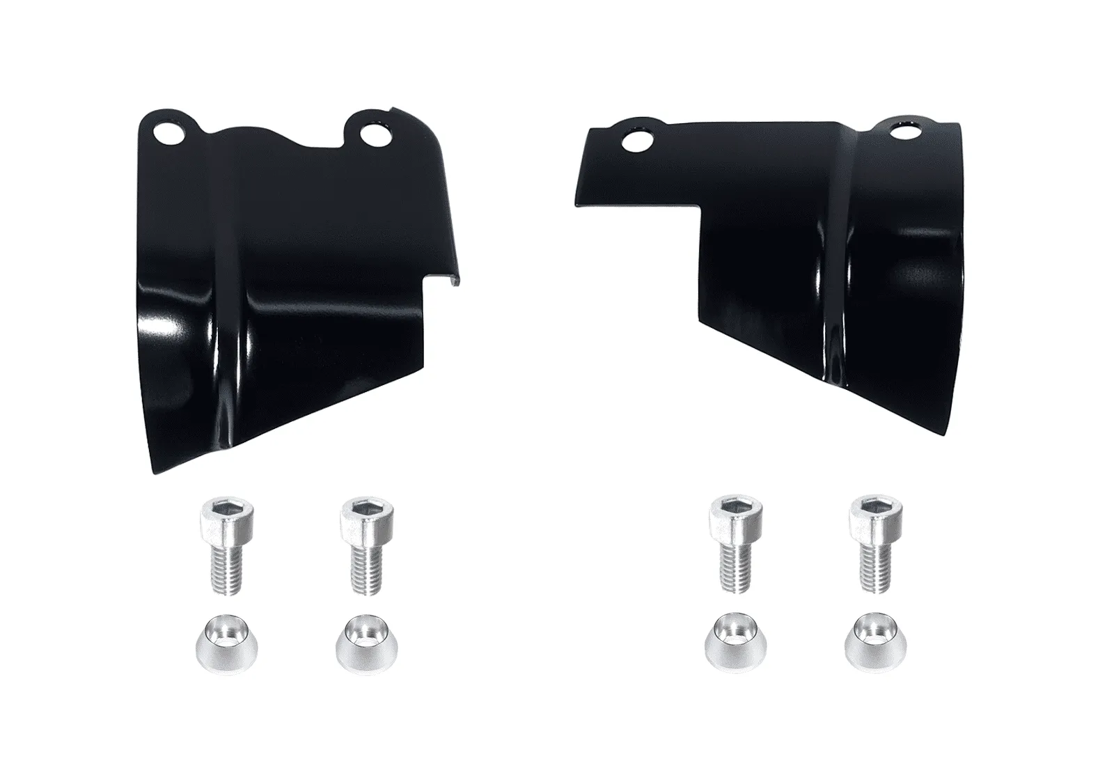 ZSPEC Black Throttle Spring Covers for '94-96 300zx Z32 Plenums, Powdercoated Stainless